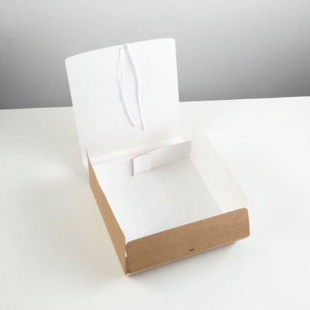 Folding box, craft, 24 x 24 x 6 cm-2