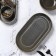 Porcelain Oval Magistro Urban, 450 ml, 24 × 13.7 × 2.7 cm, gray color