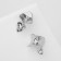 Earrings Metal "Bohemia" space, color silver