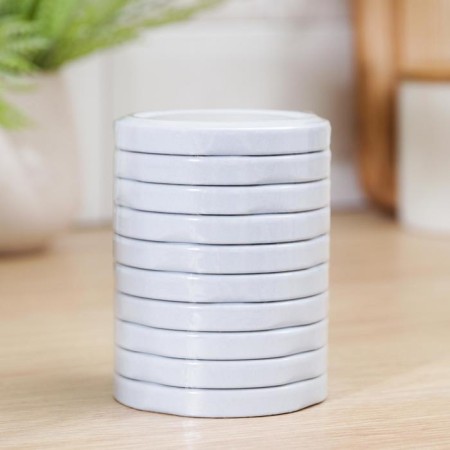 Conservation cover "Elabuga. Carousel ", TO-66 mm, packaging 10 pcs, white color-1