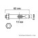 Steelrex anchor bolt, with a nut, galvanized, 10x60 mm, 4 pcs