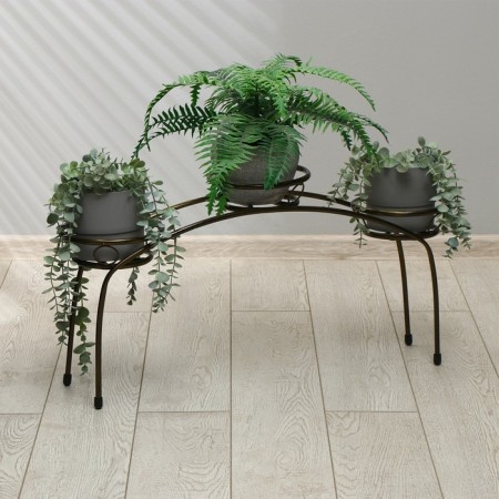 Flower stand, floor, 3 pots, d = 14 cm, bronze, "arch"-2