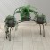 Flower stand, floor, 3 pots, d = 14 cm, bronze, "arch"