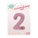 Foil ball 40 “number 2”, individual packaging, 1 pc., Color Pink gold