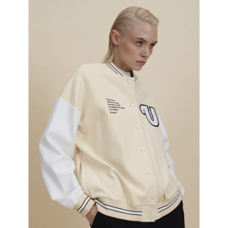 Female jacket, size m, cream color-4