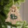 Christmas tree toy "Christmas tree with Santa Claus and deer", from batteries, glow of warm white