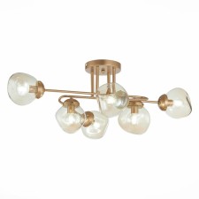 Ceiling EVOLUCE lamp. Sle155702-06. More. 6x40 watts, E14, 80x53x30 cm, golden color