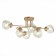 Ceiling EVOLUCE lamp. Sle155702-06. More. 6x40 watts, E14, 80x53x30 cm, golden color