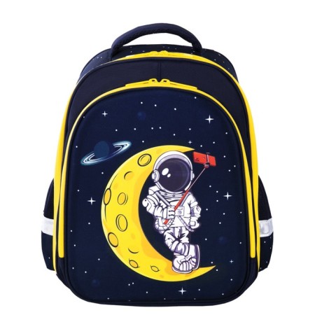 Backpack 2 departments, 36x28x14 cm, Brauberg Kids Standard Spaceman, luminous-12