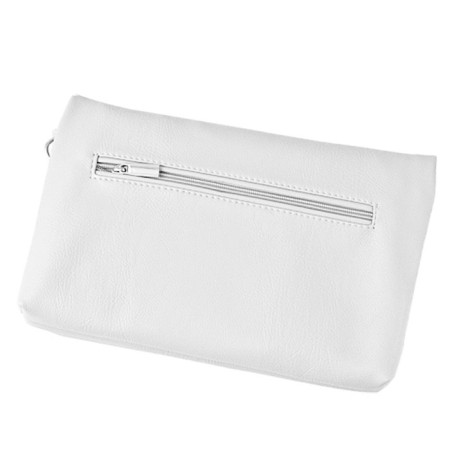 Women's bag B2743-15110, white color, artificial leather, 27x7x15 cm-1