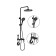 The shower system Fashun A2483-7, stand, hygienic and hand watering can, brass, black