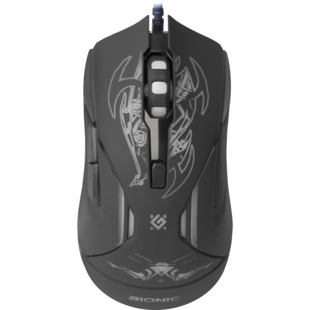 Mouse Defender Bionic GM-250L, wired, game, optical, 3200DPI, black-3