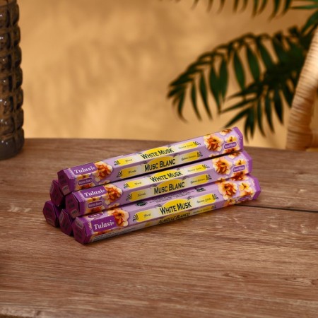 Incense "tulasi" 20 fragrances white musk-1