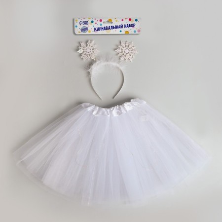 New Year's carnival set "Snowflake", with diodes (rim + skirt), for the New Year-3