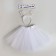 New Year's carnival set "Snowflake", with diodes (rim + skirt), for the New Year