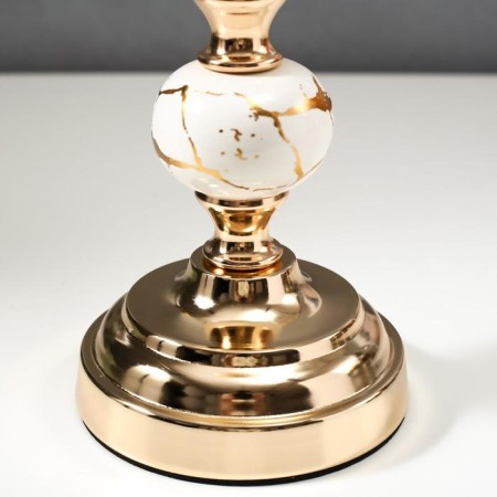 Summary Metal for 1 candle "Marble balls with gold" 41.5x11.5x11.5 cm-3