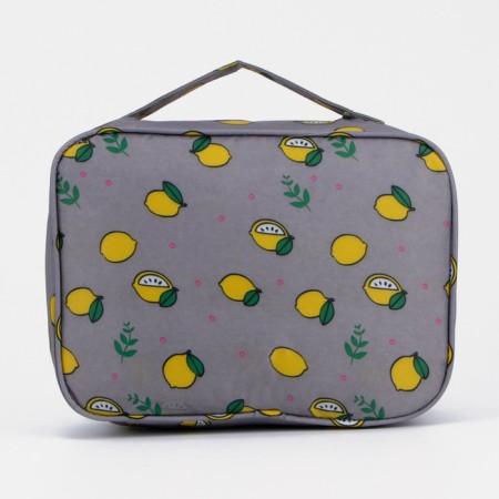 Lightning cosmetic bag, gray color-1