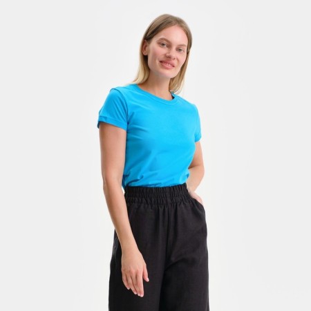 Female T-shirt, light blue/mix, size 50-5