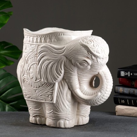 Figure Kashpo "Elephant Medium", aged 6l/ 37x26x35cm-1