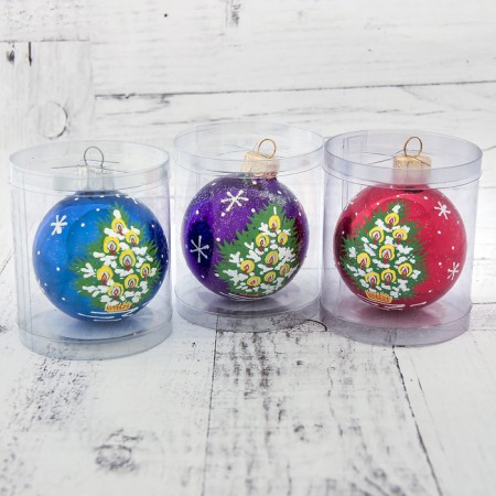 Ball "spruce" 6 cm mix-3