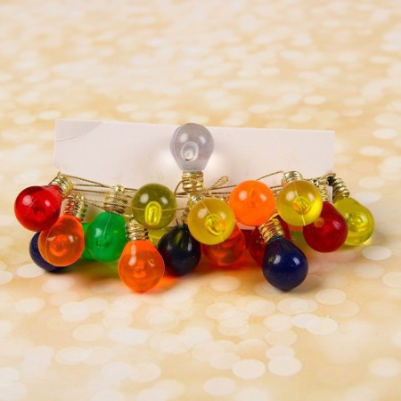 Miniature Puppet "garland - ball", length 1 meter, toy: 2.5 × 1.5 cm, Mix color-4