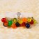 Miniature Puppet "garland - ball", length 1 meter, toy: 2.5 × 1.5 cm, Mix color