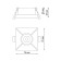 Lamp built -in Novotech. Metis, 50W, GU10, 32x76x76 mm, silver color