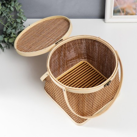 Bamboo Bamboo Bamboo Capes with pens 18x20x22 cm-4