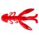 Bait silicone cancer Helios Omar Pepper Red, 5.2 cm, 15 pcs. (HS-24-030)