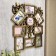 Photo frame plastic in 9 photos 10x10, 10x15 cm "Patterns" Dark Gold 54x49 cm