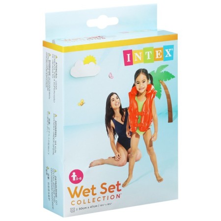 Deluxe inflatable vest, 50 x 47 cm, from 3-6 years old, 58671np intex-2