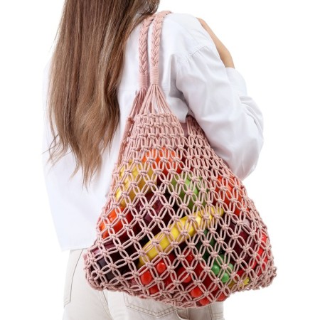 ALOSKA 35 x 48 cm, handle 14 cm, cell 3.5 cm, peach-2
