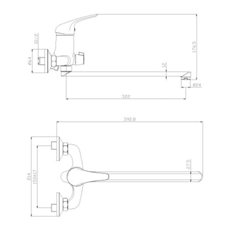 Bath mixer Rossinka Y40-32-1