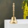 Valdai bell "vertebra No. 4", polished, with a long handle, d = 48 mm