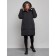Coat insulated winter female, size 48, black color