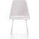 Chair on the metal frame Aldis metal/velor, white/white 50x57x81 cm