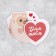 Valentine Postcard "From the Crime", cat, 7.8 × 6.7 cm