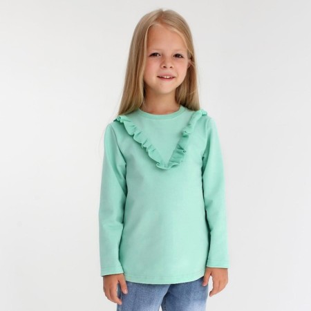 Sweatshirt for girl KAFTAN "Basic Line" Size 34 (122-128), mint color-1