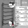 Electric towel Zein PE-06 Victoria, 500x800 mm, 6 crossbars, black