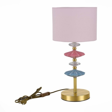 Evoluce bedside lamp. Sle1117-204-01. Attic. 1x40 W, E14, 22x22x45 cm, golden color-2