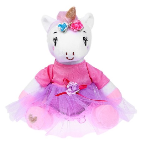 Soft toy "Unicorn", in a dress, 21 cm-1
