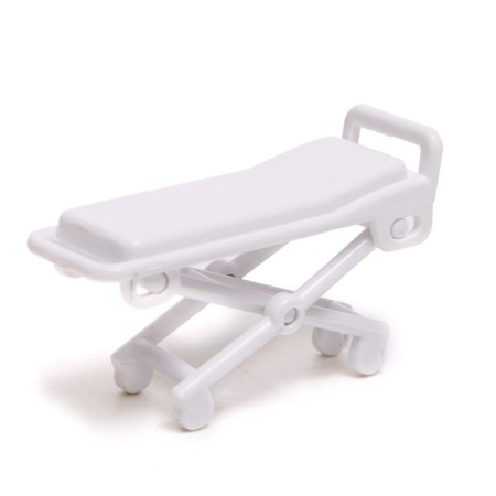 Metal machine "Citroen Jumper. Ambulance ", 14 cm, light and sound effects, doors, inertia, white color open-5