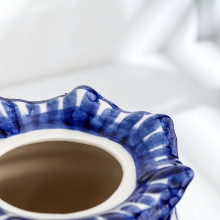 ANEMON kettle, gzhel, porcelain, 14x12 cm-4