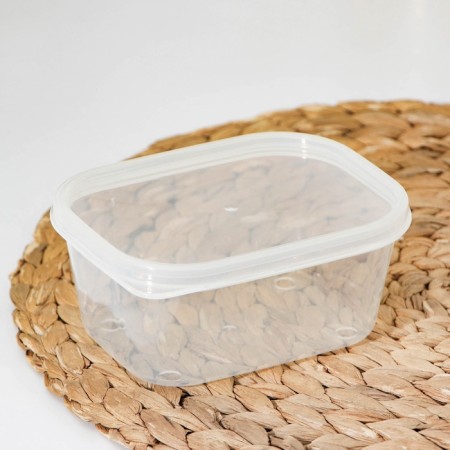 A set of food shares, 3 pcs, 500 ml, rectangular, transparent-5