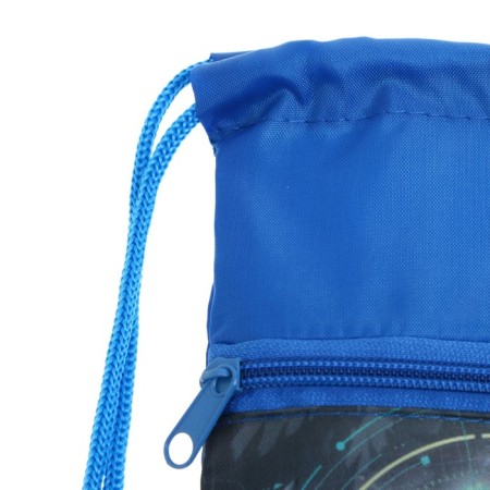 A bag for shoes with a pocket of 420 x 340 mm, with a reflective strip, "slaughter cyborg"-3