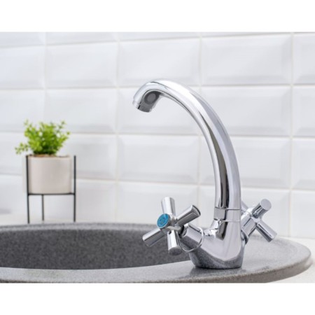 Kitchen mixer "RMS" SL138-272F, two-toll, zinc, chrome-2