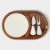 Rudolf cheese set, 2 knives, 28 × 18.5 × 1.5 cm, acacia