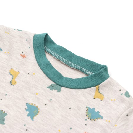 Kit for children (longshit, trousers), green color, height 98 cm-1