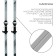 Ski -adolescent set Winter Star: skis 140 cm, sticks 105 cm