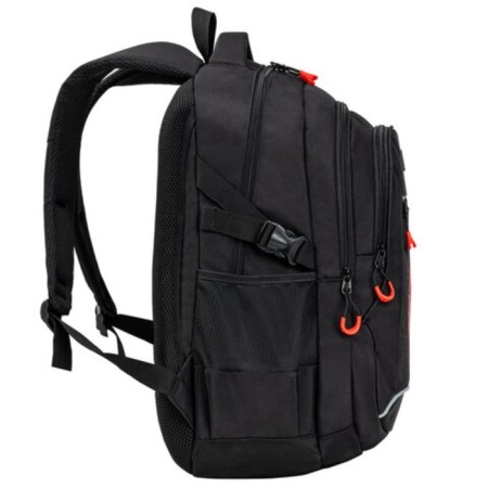 Brauberg Content's backpack universal, 3 departments, a reflective print, "Figures", 47x33x18 cm, 270765-4